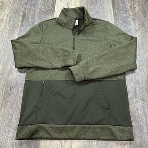 Nike Winter Therma Fit Long Sleeve 1/4 Zip Top‎ Men's Size M Green Sweatshirt